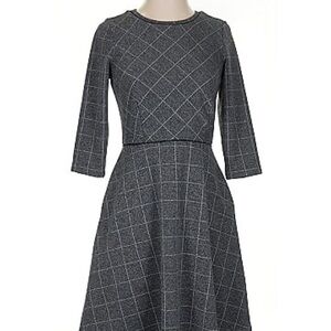 Banana Republic Gray Plaid Women's Dress